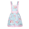 Apron With Pockets: Blue/Pink