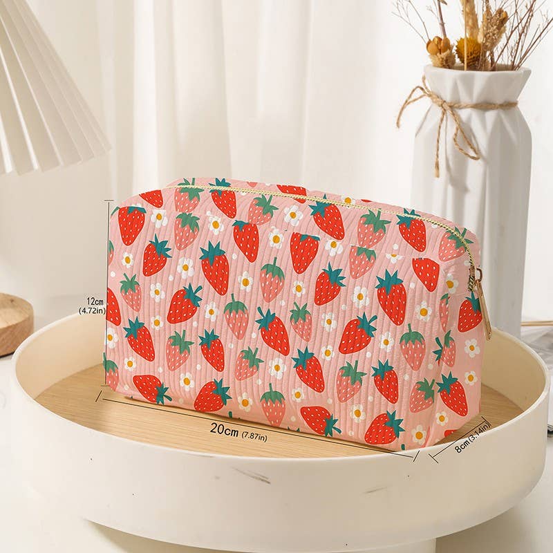 Cosmetic Pouch bag: Strawberry