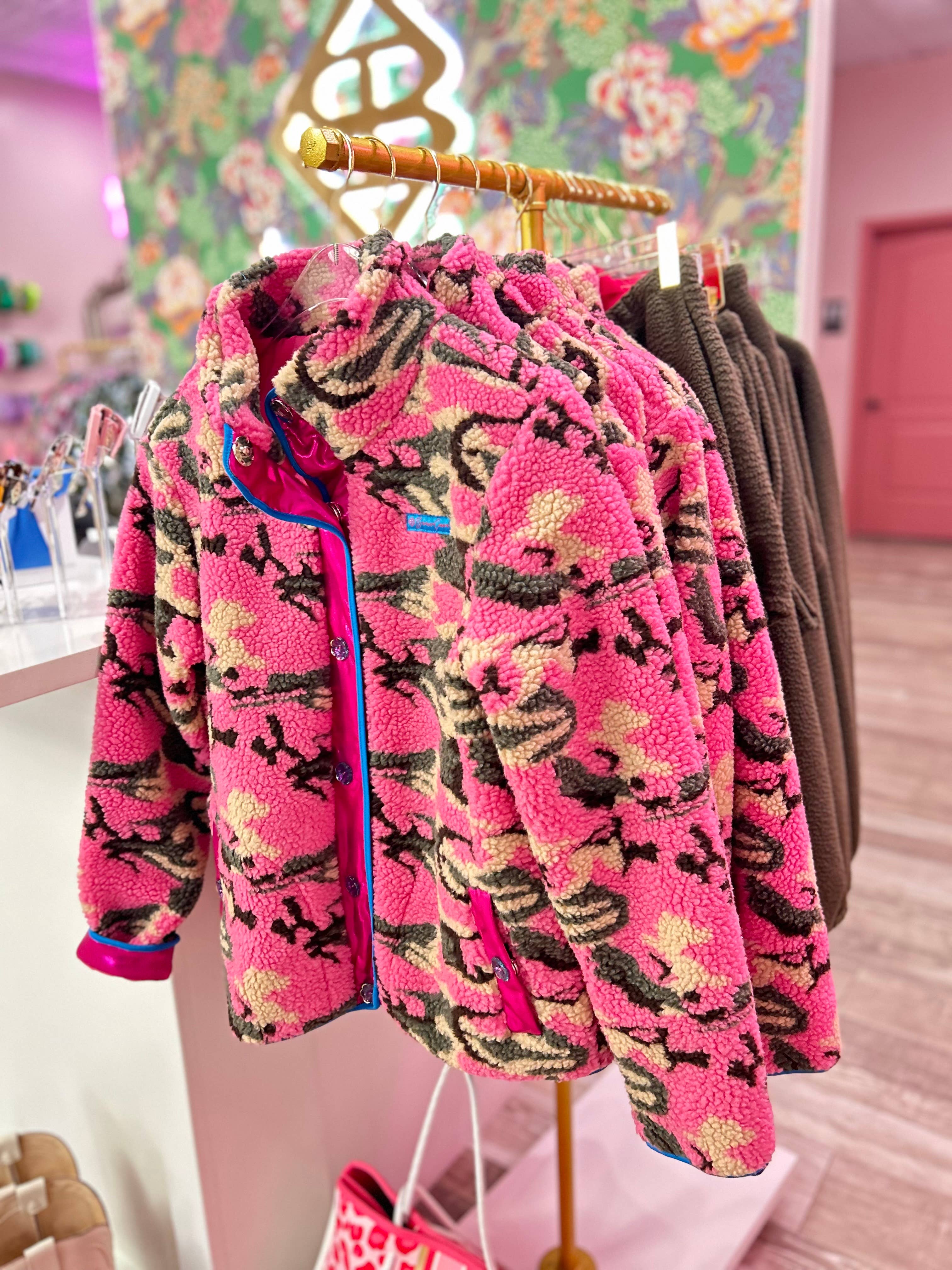 Pink Camo Fleece Jacket