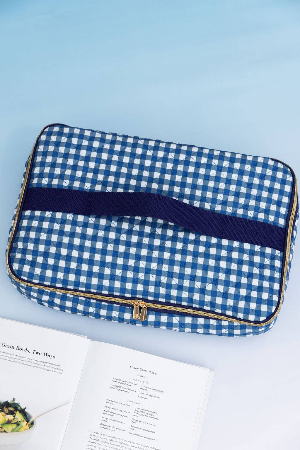 Casserole Carrier: Riviera Blue Gingham