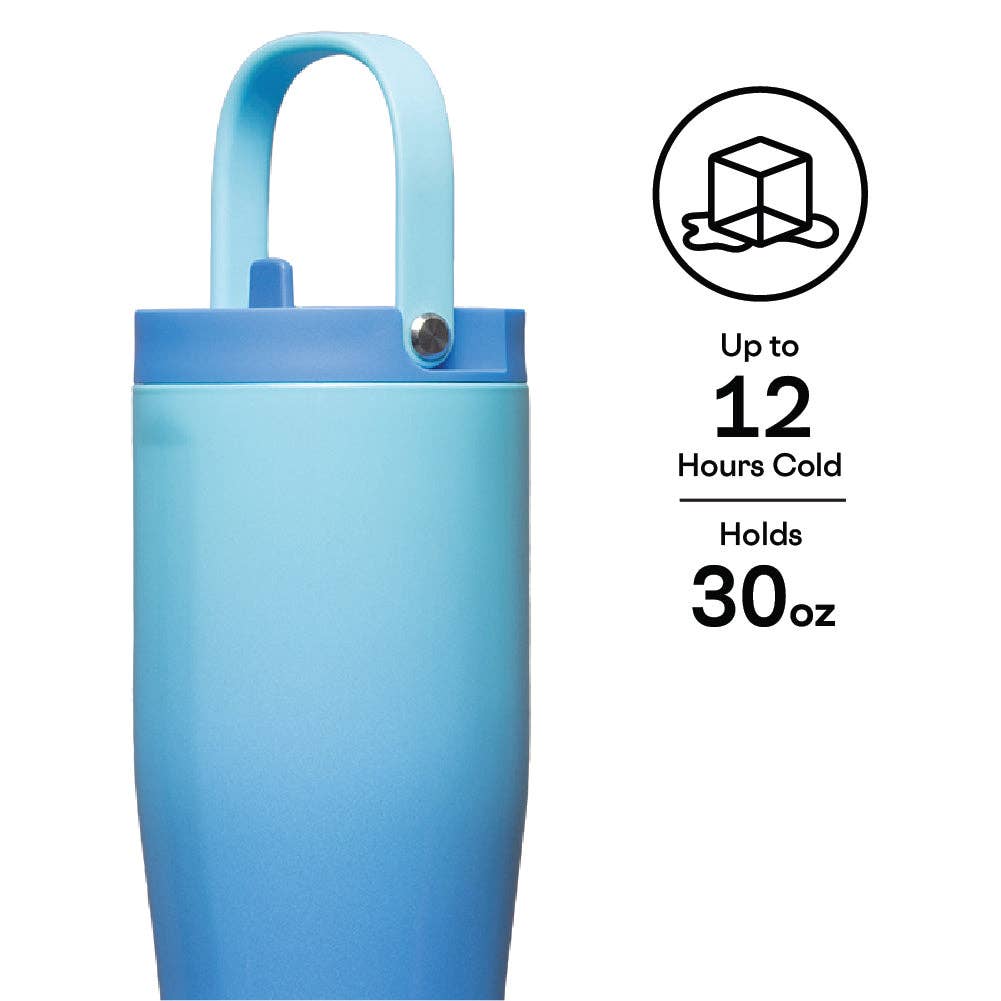Boom Box Blue Go Cup: 30oz