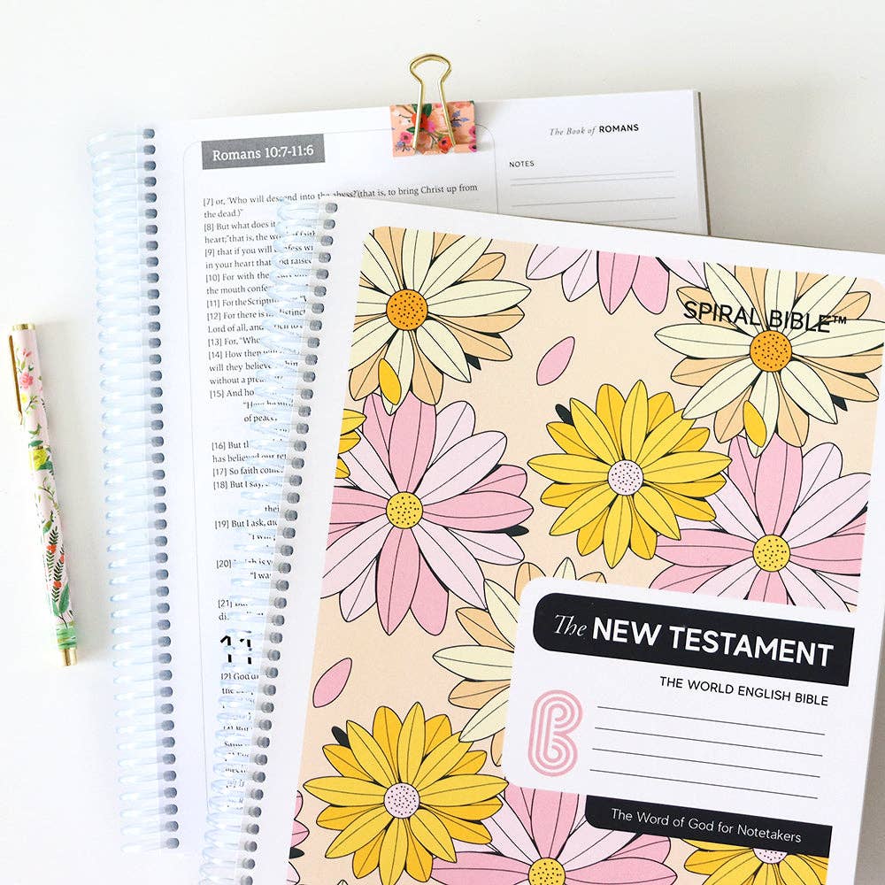 Spiral Bible™ WEB New Testament: Daisies