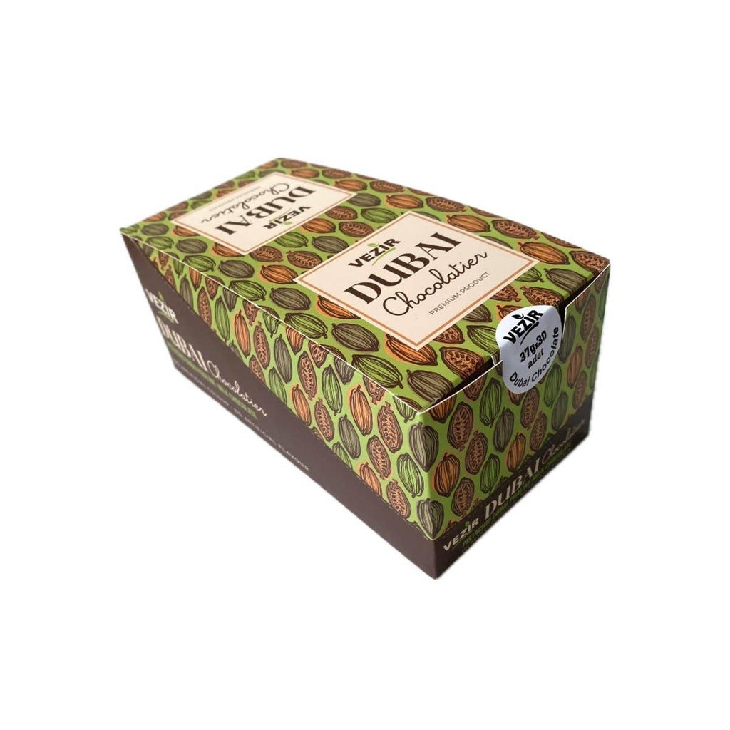 Pistachio Praline Dubai Chocolate Bar: 30 Pieces