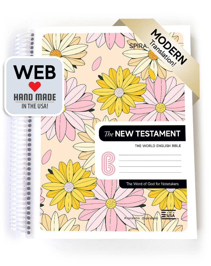 Spiral Bible™ WEB New Testament: Daisies