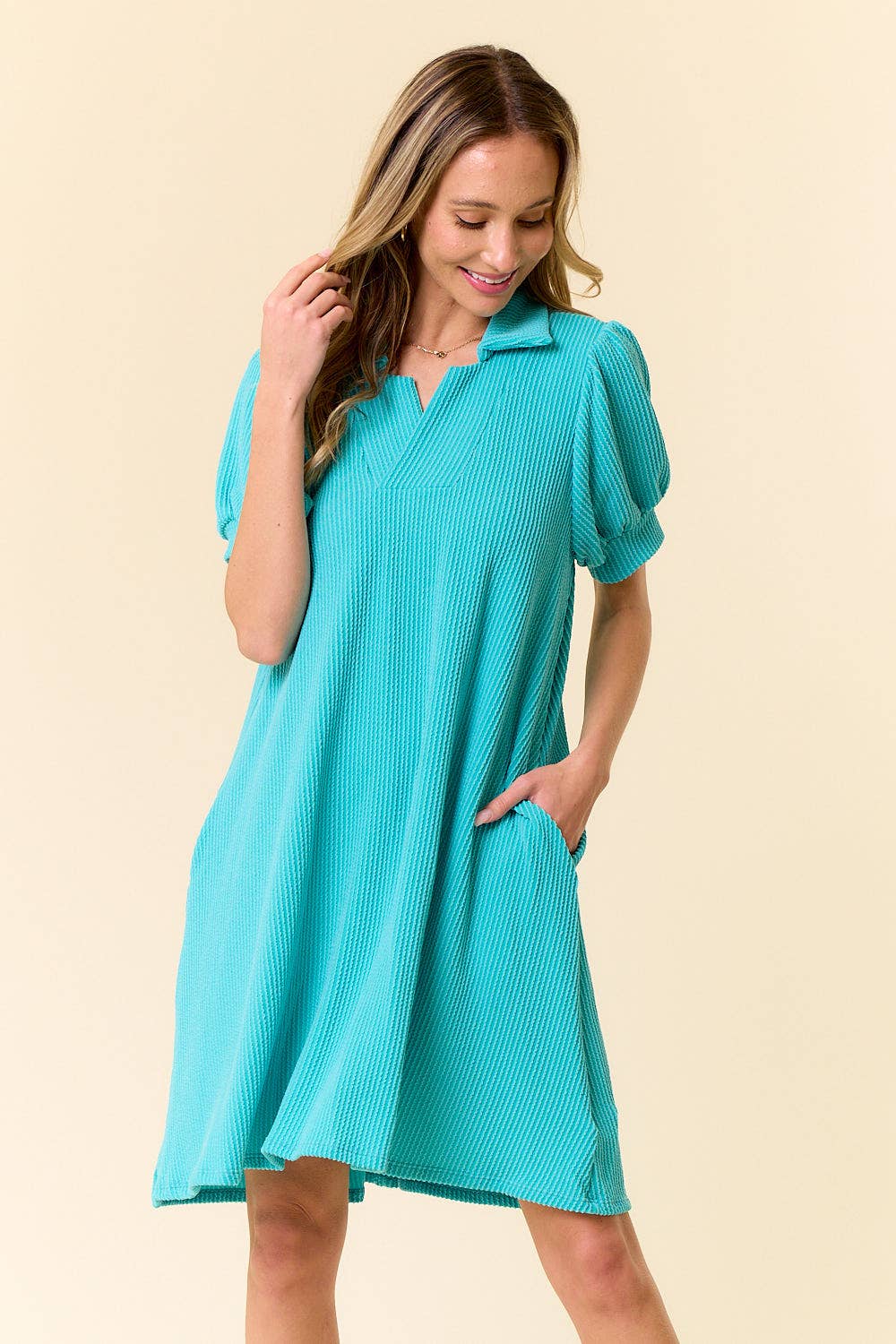 Natashias Dress: Aqua