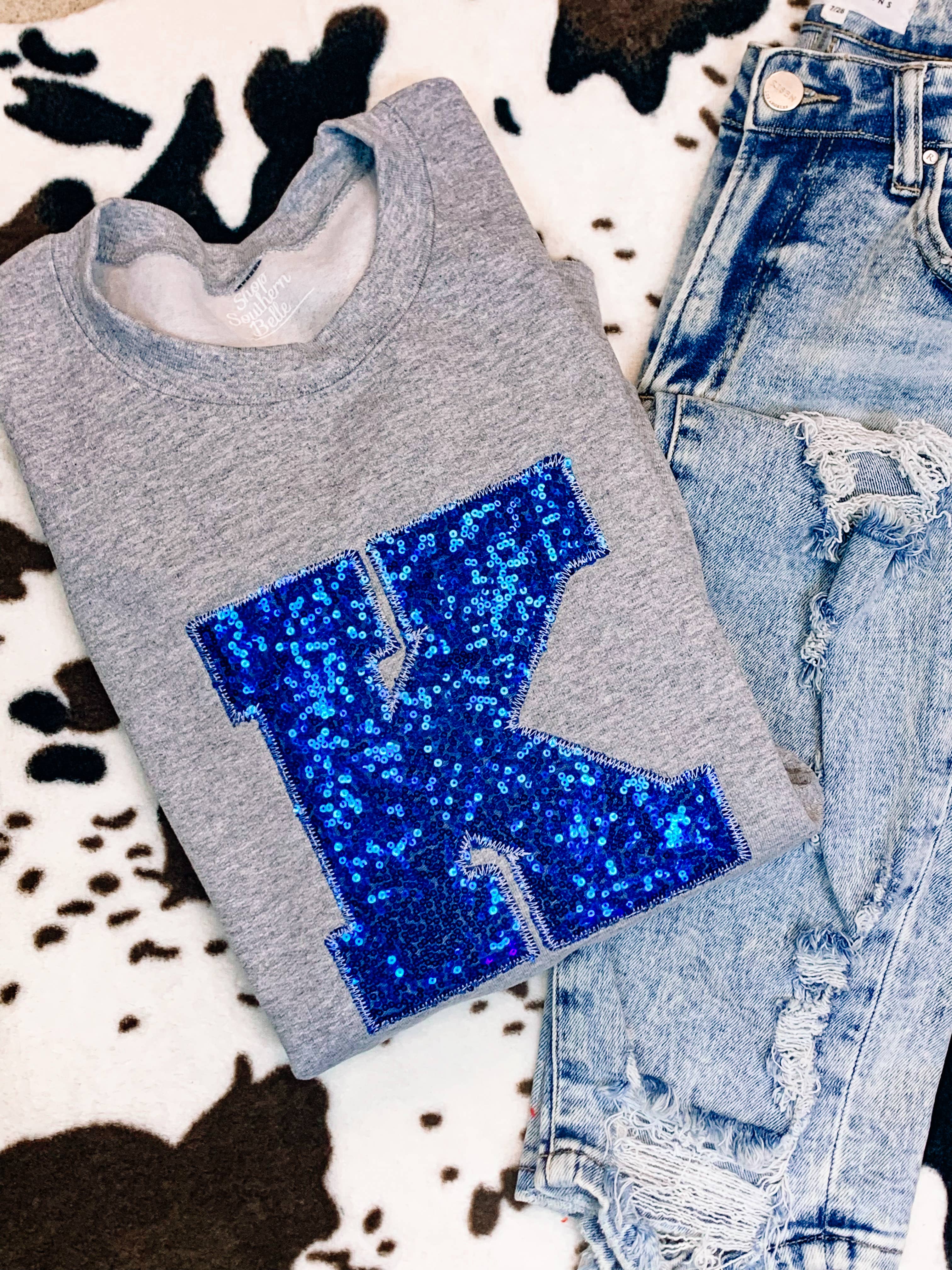 Sequin Kentucky Sweatshirt