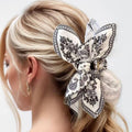Paisley Vintage Claw Clip: Black