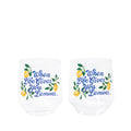 Acrylic Wine Glass Set: When Life Gives You Lemons