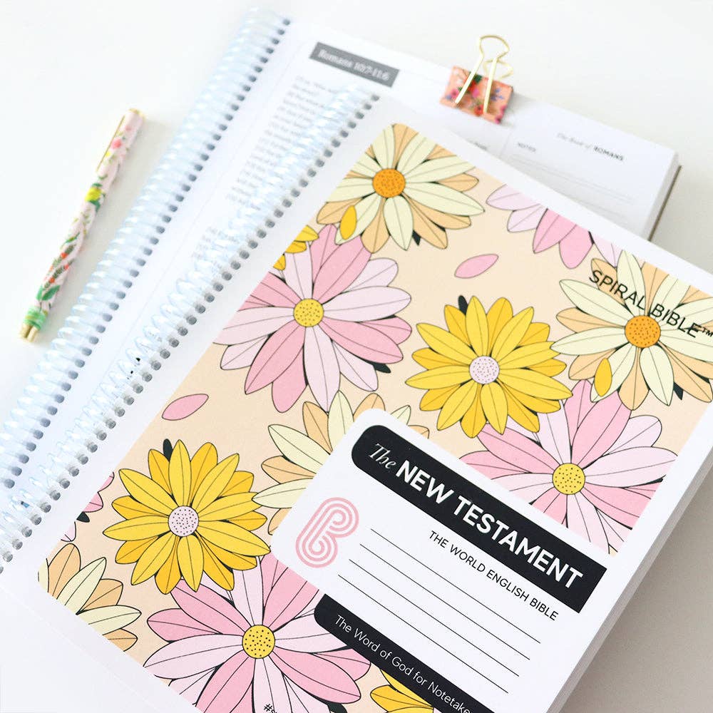 Spiral Bible™ WEB New Testament: Daisies