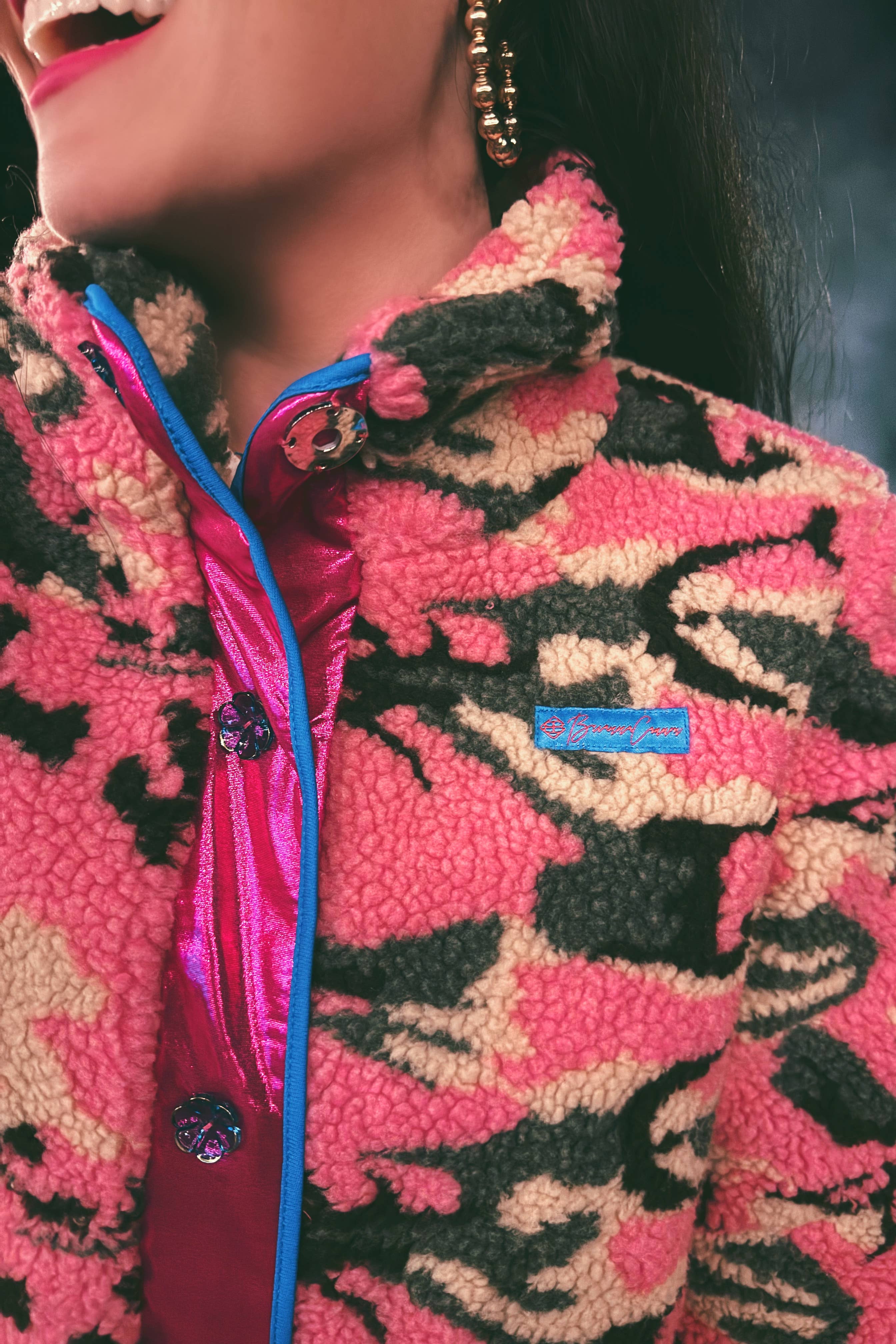 Pink Camo Fleece Jacket