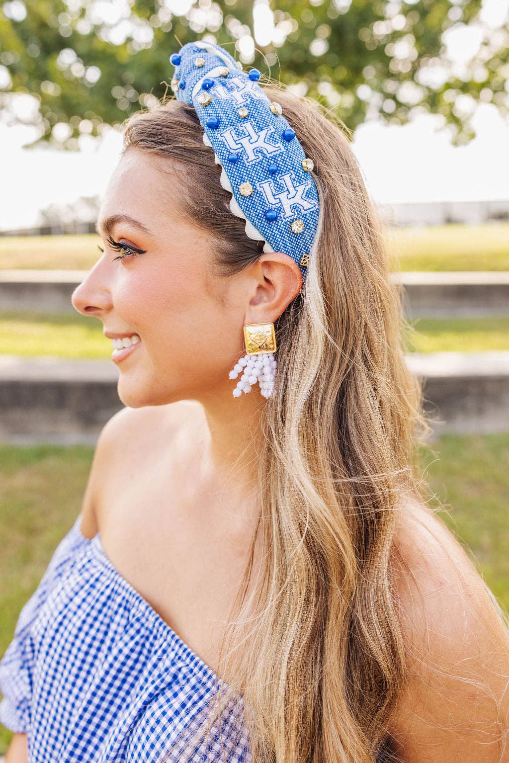 Kentucky Cross Stitch Headband