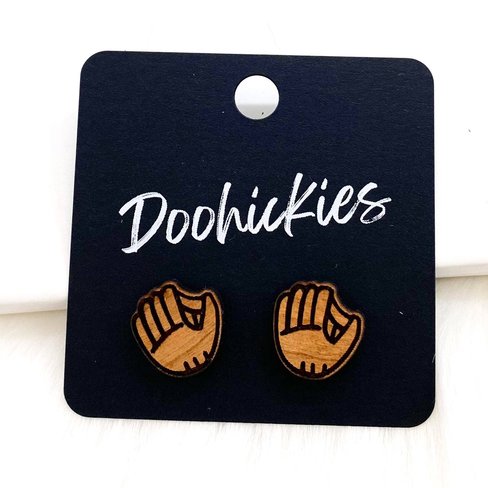 Baseball Stud Earrings: Glove