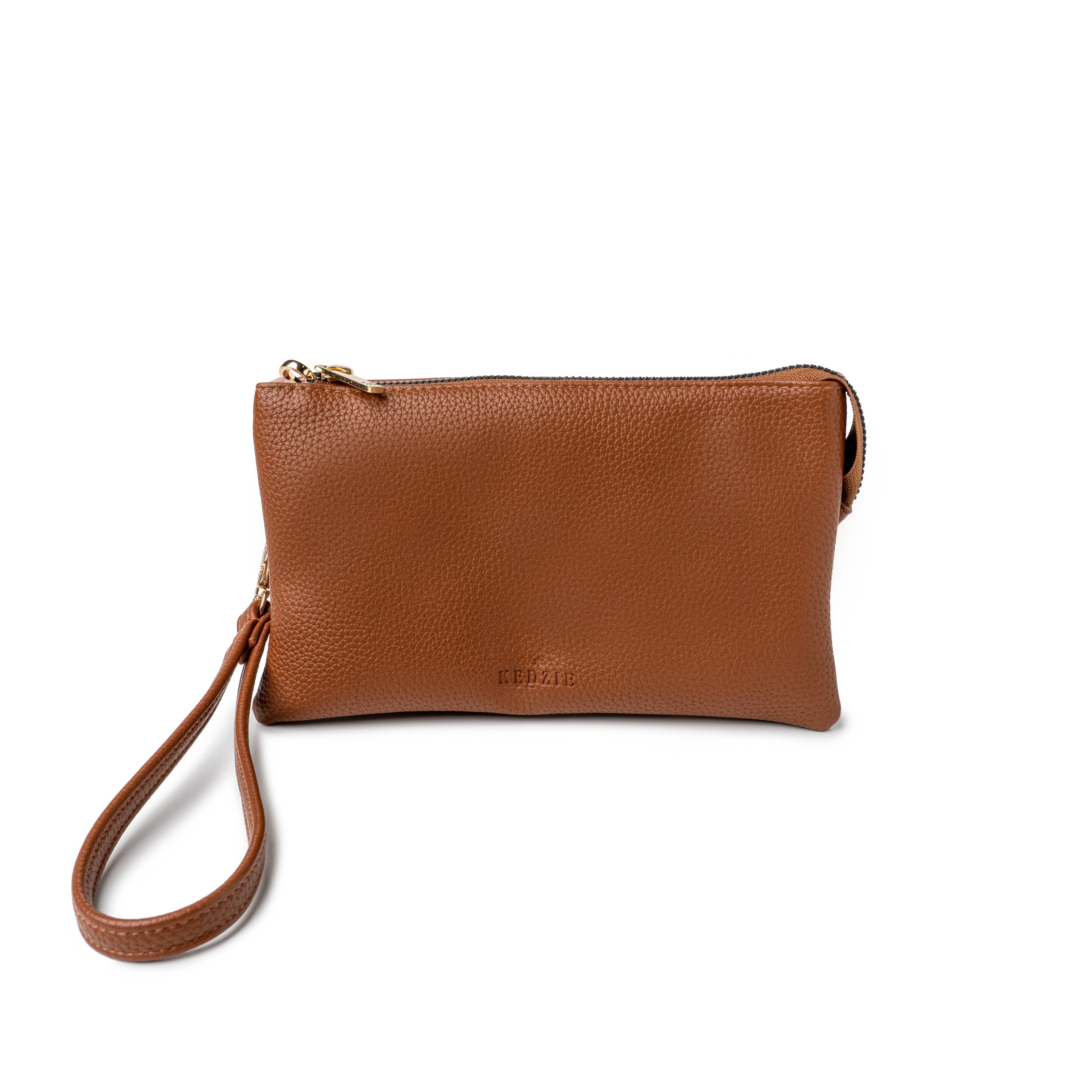 Kedzie Eclipse Convertible Wallet Crossbody: Chestnut
