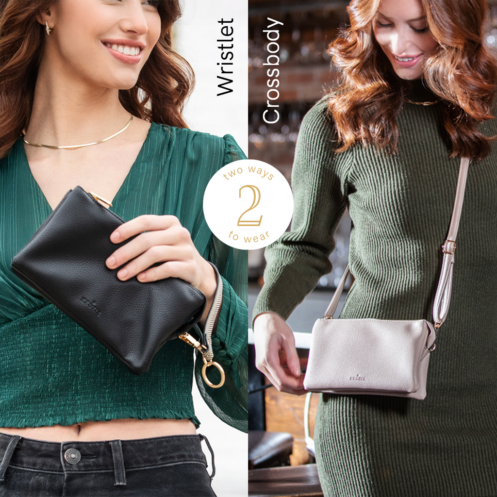 Kedzie Eclipse Convertible Wallet Crossbody: Chestnut
