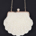 Faux Pearl Party Clutch: Shell