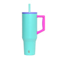 Blue Tie Dye Commuter Tumbler: 40oz