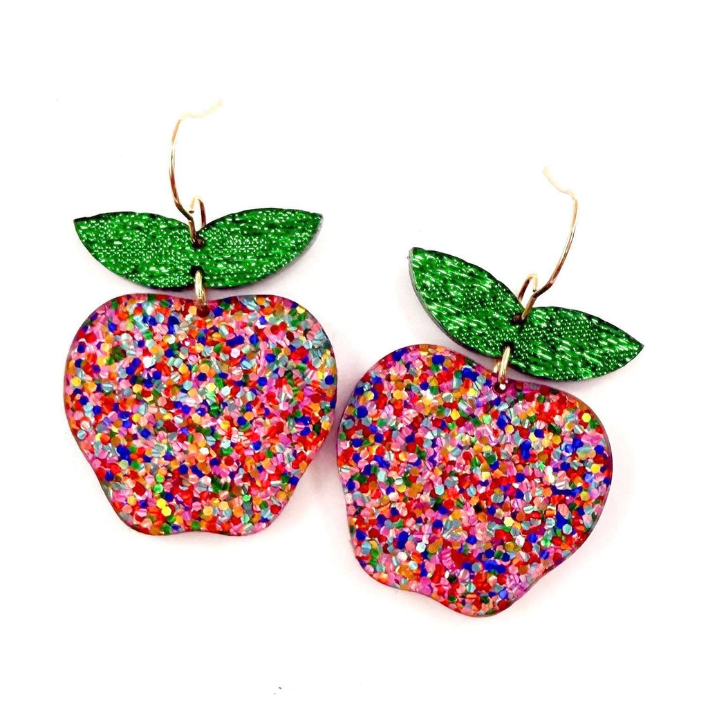 Confetti Apple Dangle Earrings
