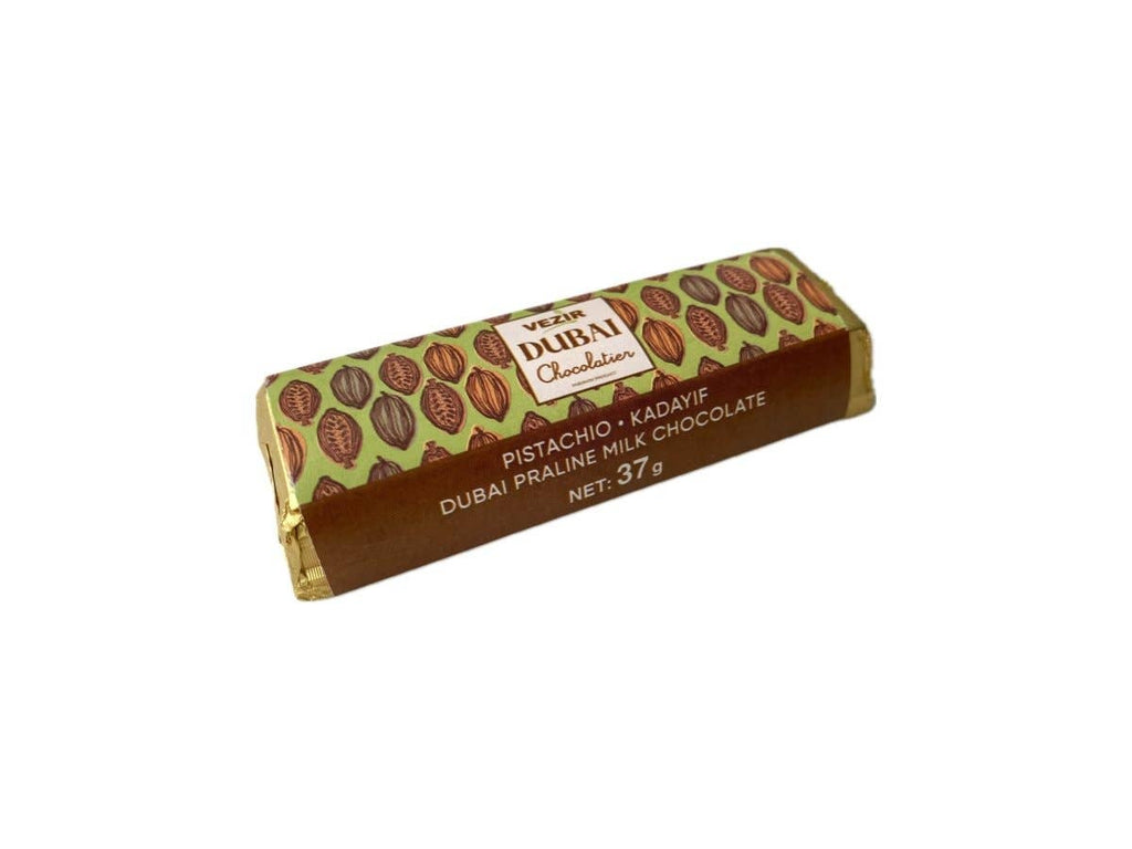 Pistachio Praline Dubai Chocolate Bar: 30 Pieces