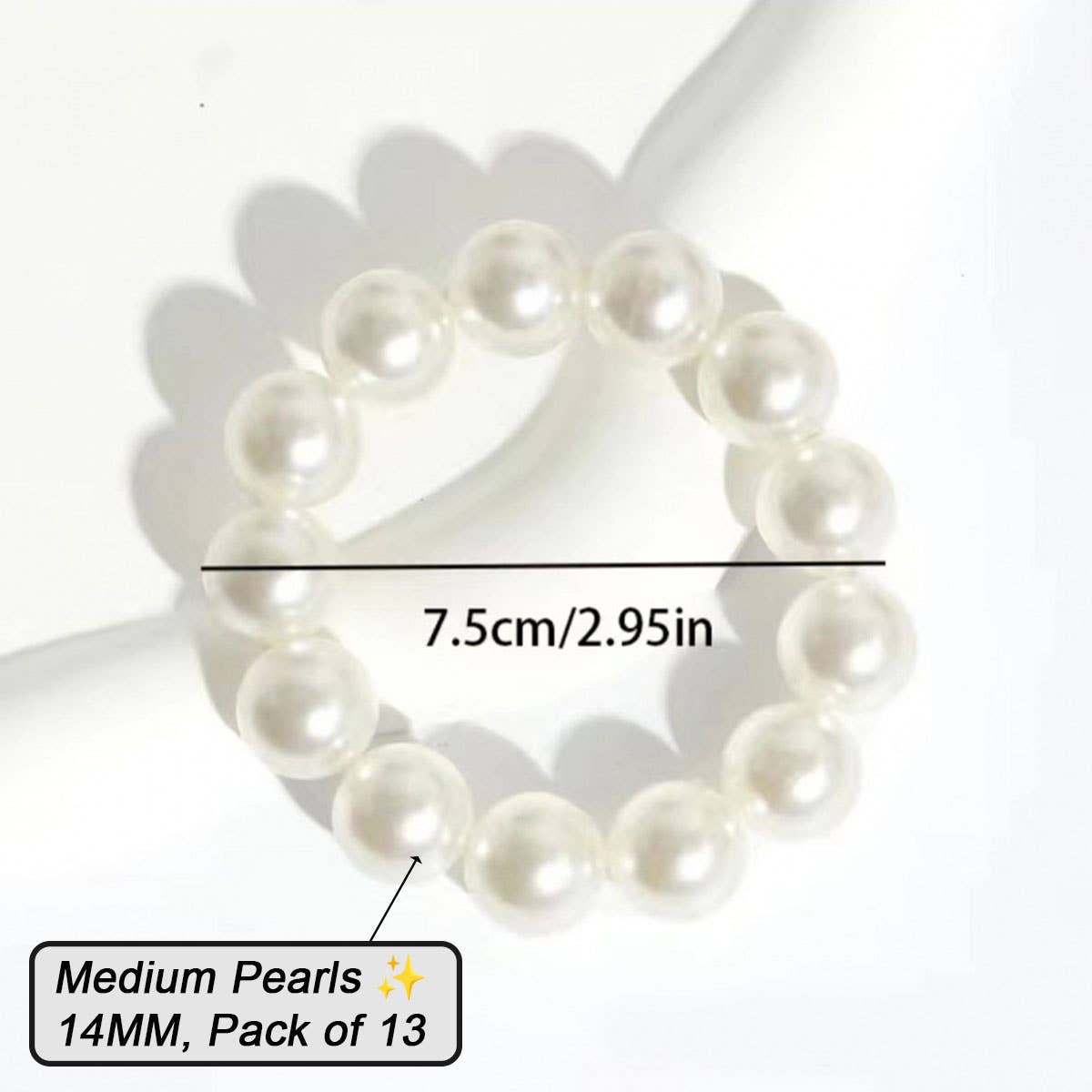 Pearl Hair Tie Bracelet: Large Pearl