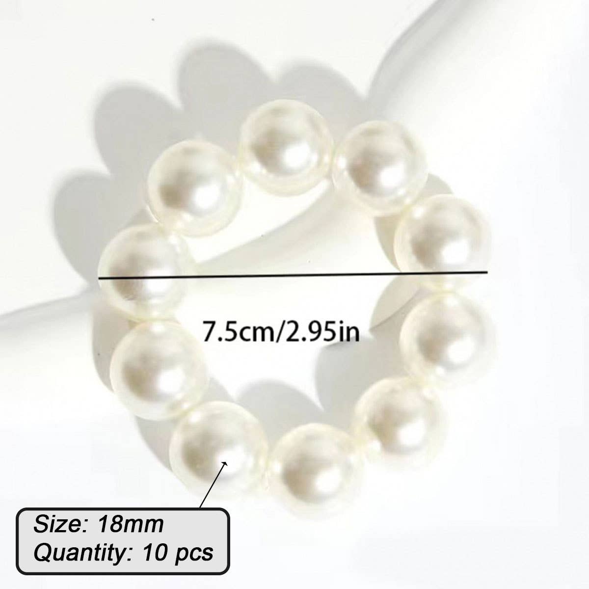 Pearl Hair Tie Bracelet: Large Pearl
