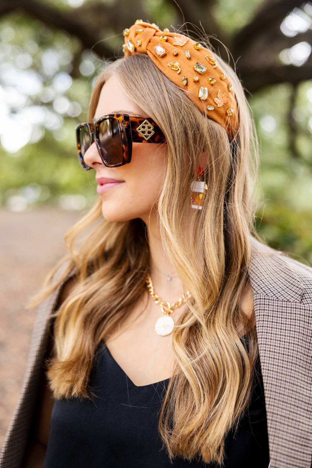 Tortoise Square Sunglasses with Polarized Lenses