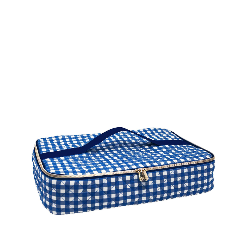 Casserole Carrier: Riviera Blue Gingham