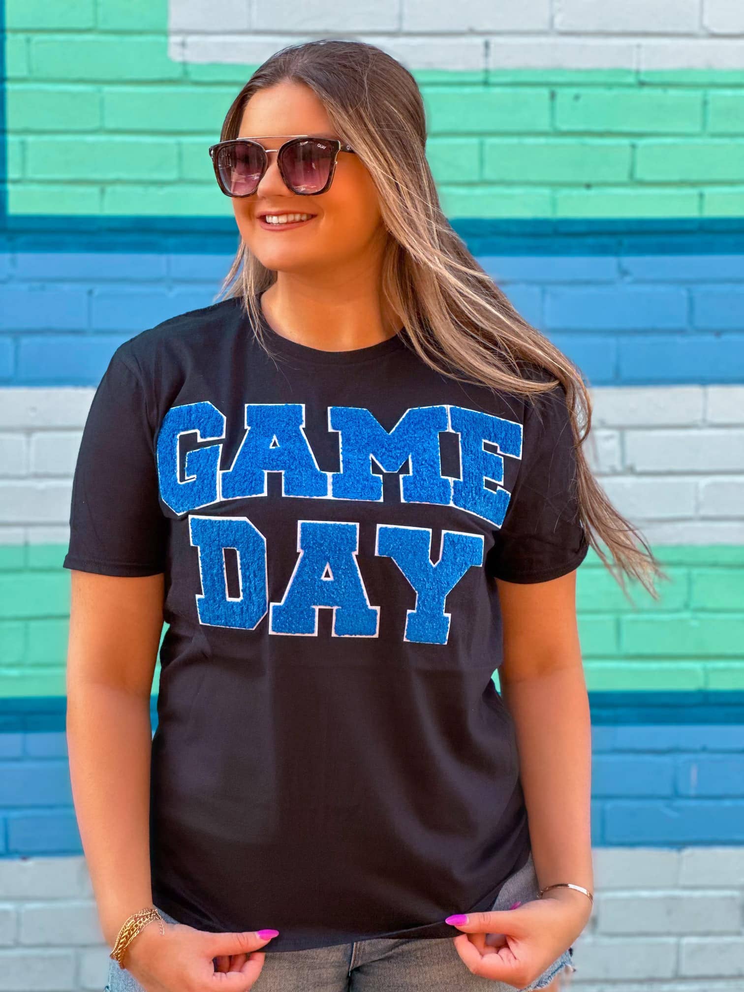 Gameday Chenille T-Shirt: Black