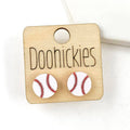 Baseball Stud Earrings: Baseball