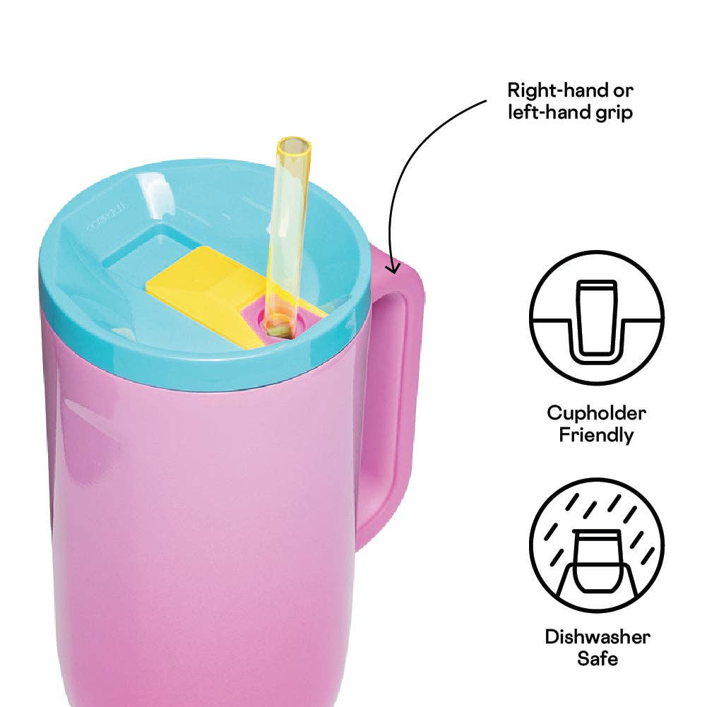 Pink Pop Cruiser Tumbler: 40oz