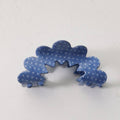 Porcelain Style Claw Clip: Blue Dot