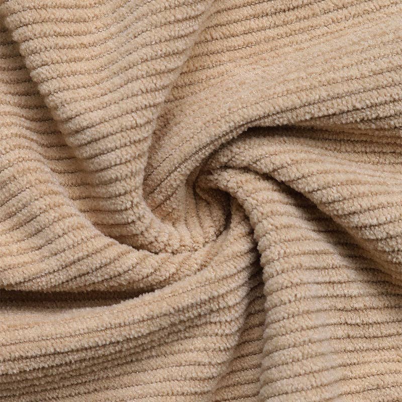 Corduroy Overall Dress with Pocket: Khaki