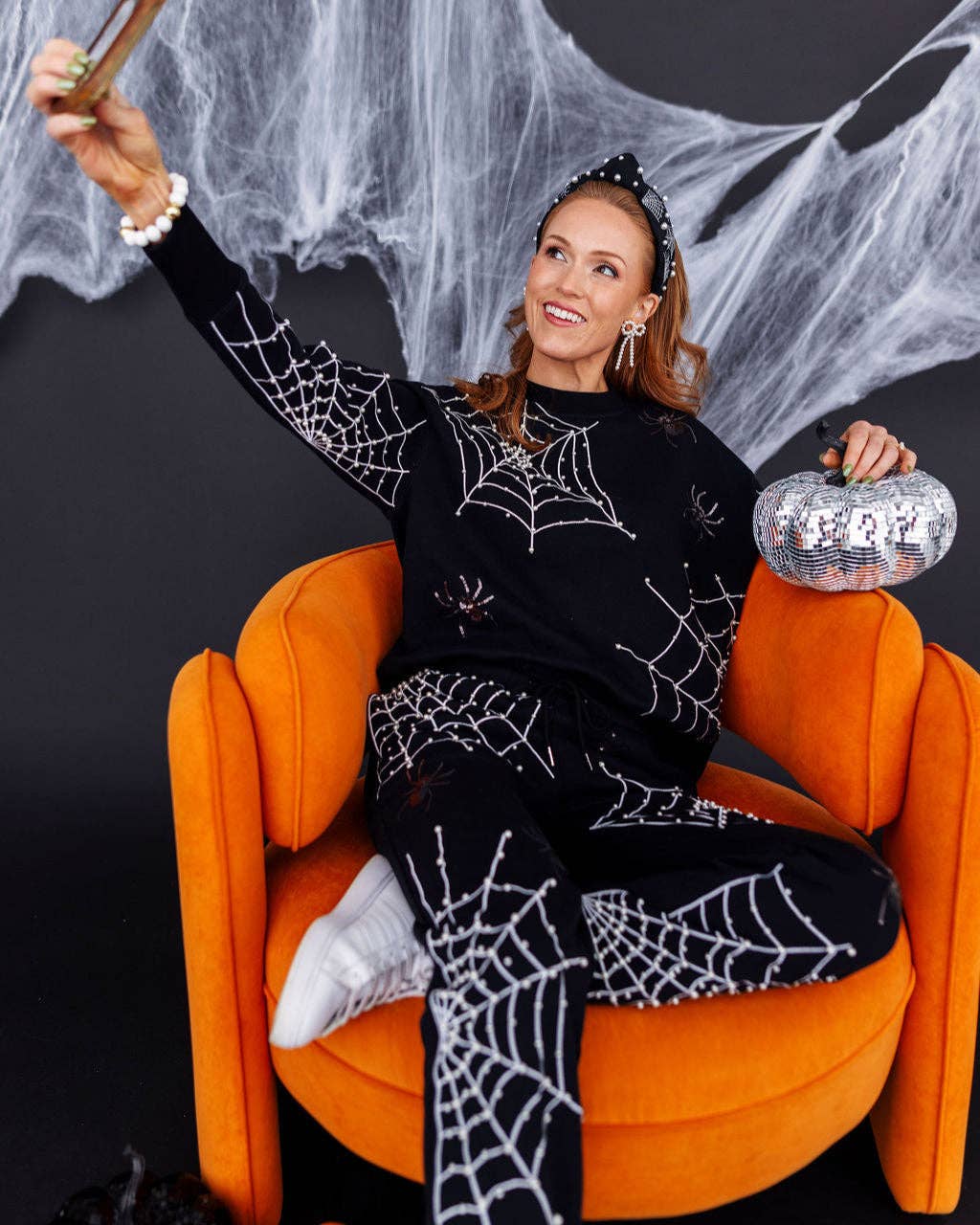 Pearl Webs Spider Sweatshirt
