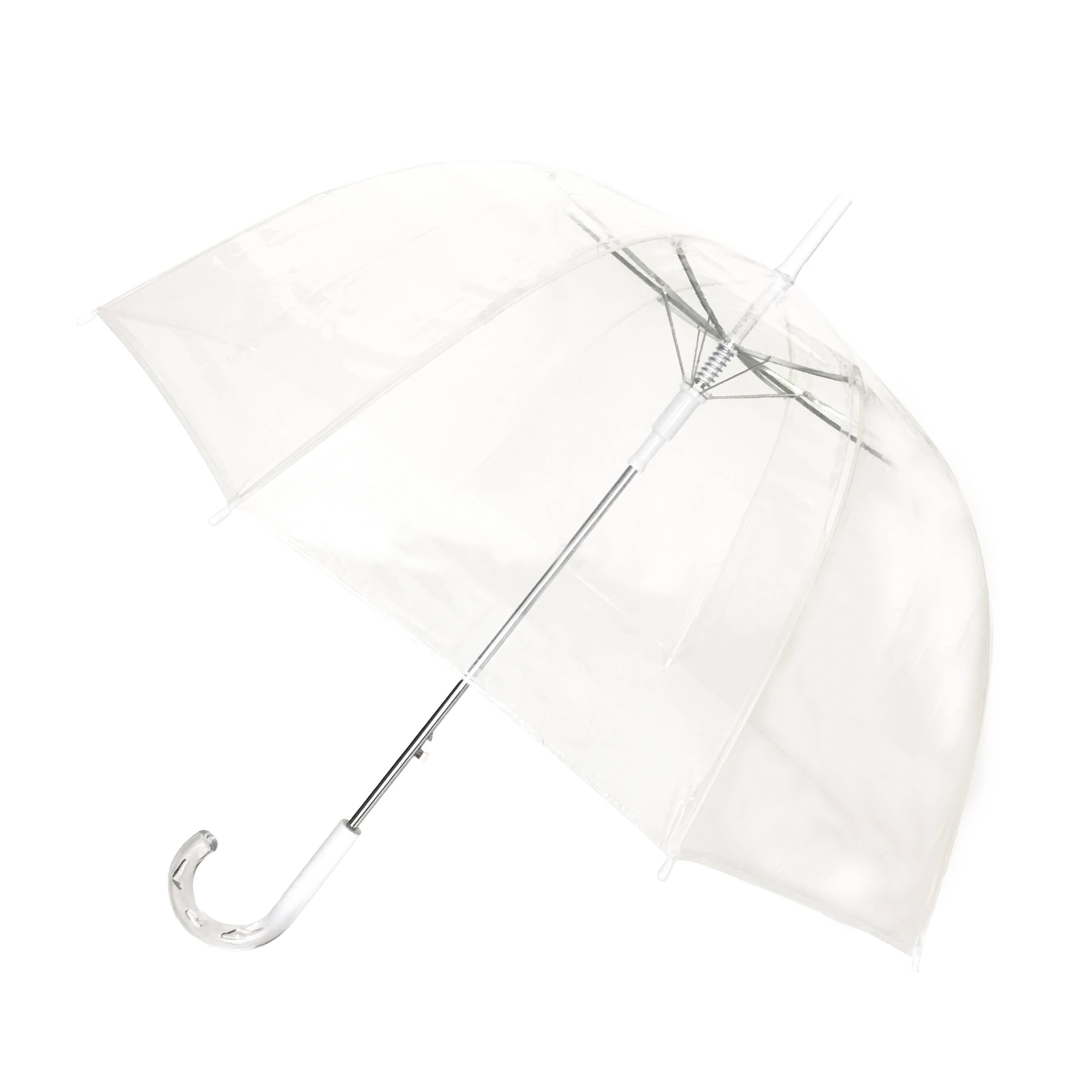 Transparent Dome Umbrella with Clear Handle