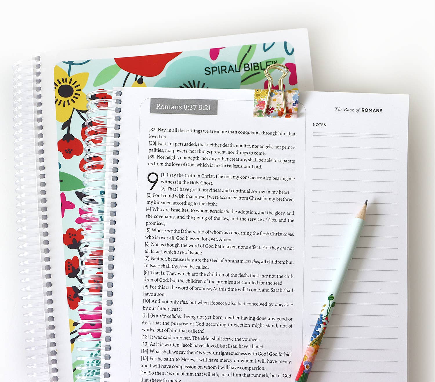 Spiral Bible™ KJV New Testament: Field of Flowers