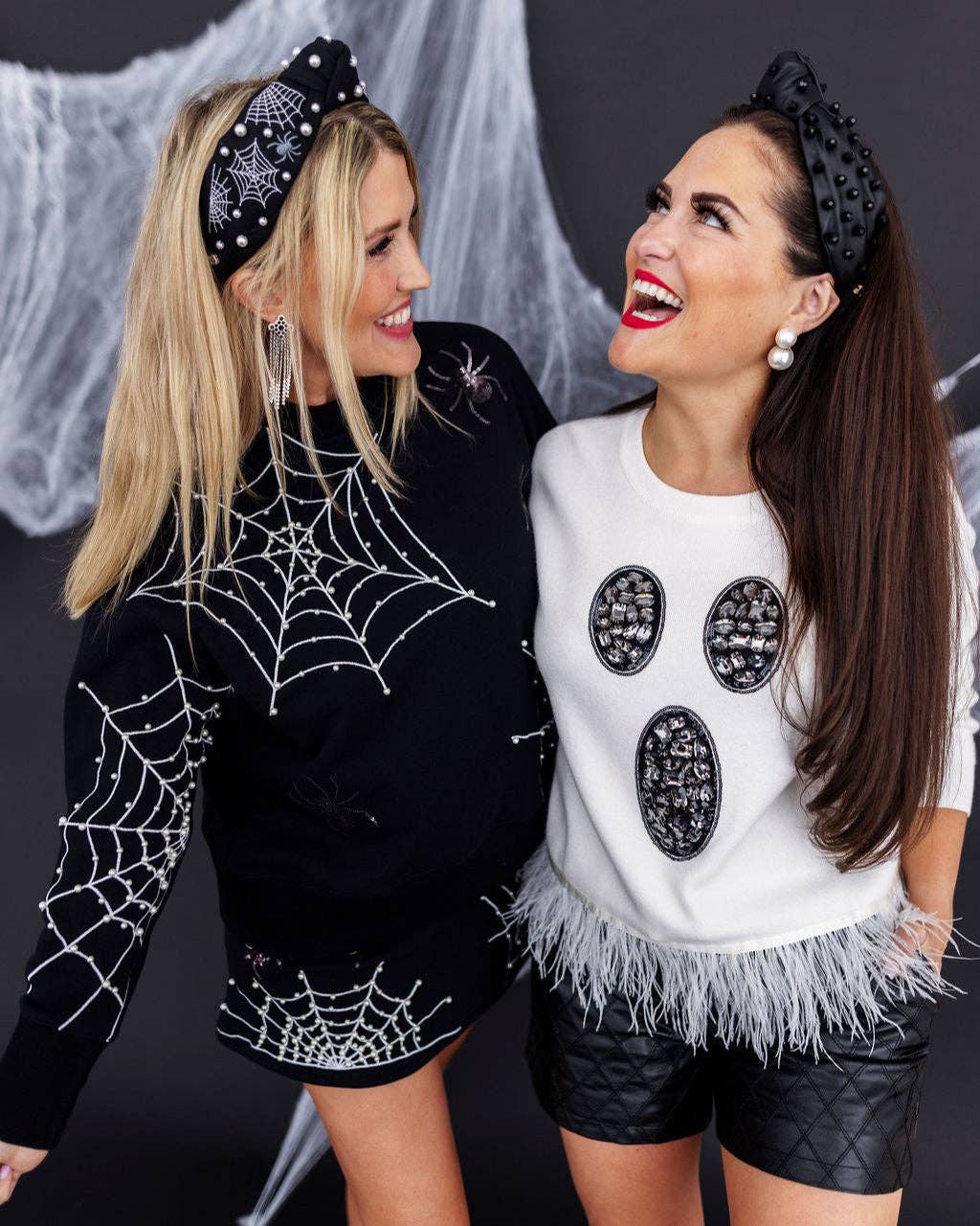 Pearl Webs Spider Sweatshirt