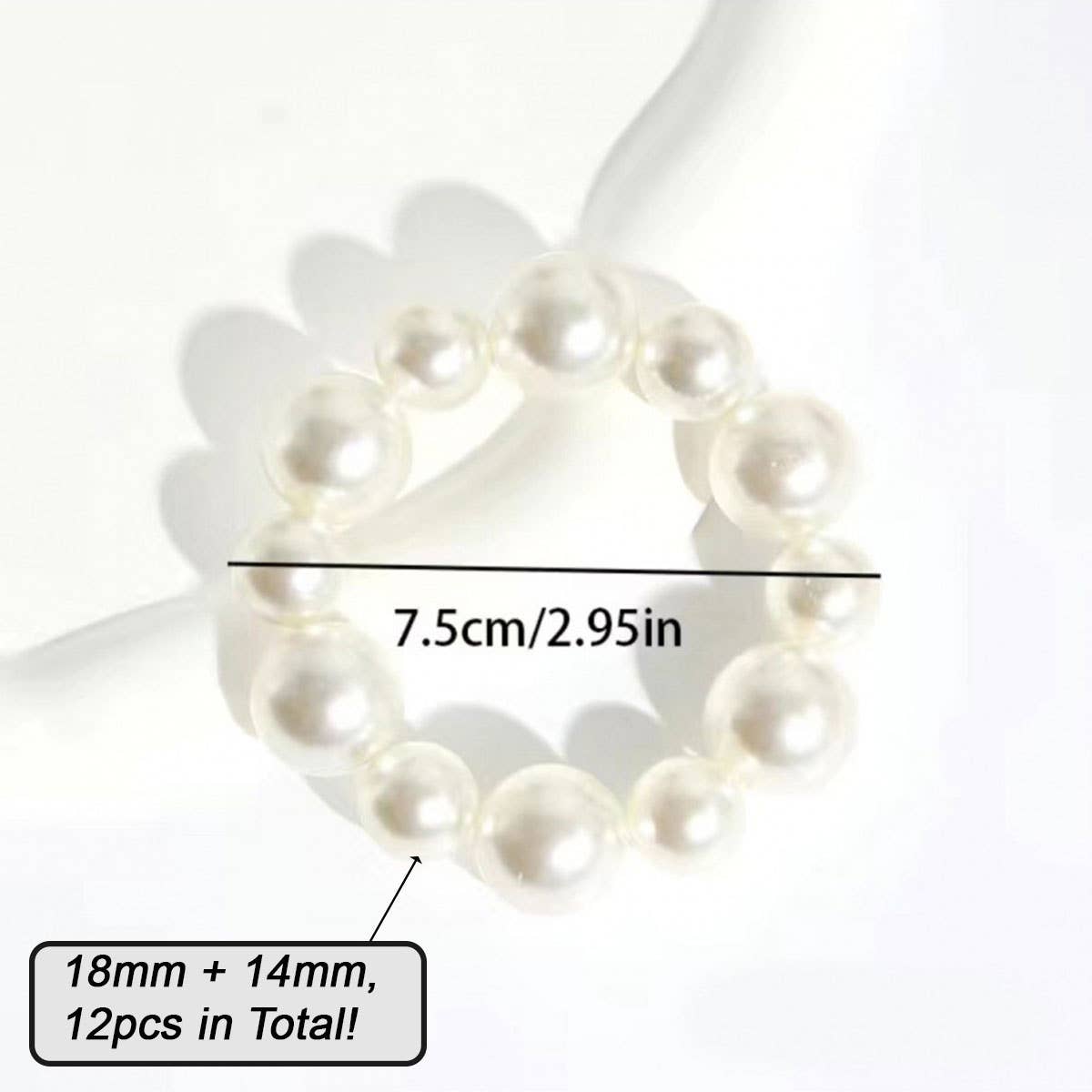 Pearl Hair Tie Bracelet: Large Pearl