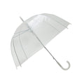 Transparent Dome Umbrella with White Handle